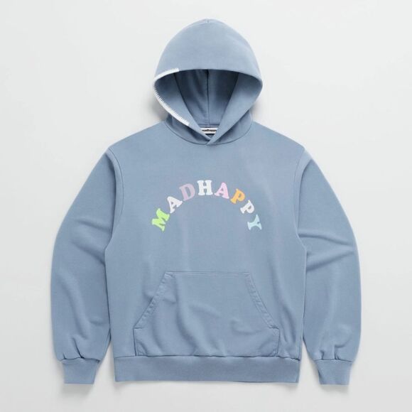 Madhappy Pastels French Terry Hoodie Unisex Cotton Small Blue NEW - Picture 1 of 7